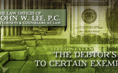 Debtor’s Right to Certain Exemptions