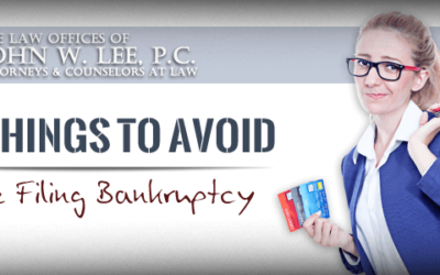 The Top Five Things to Avoid Before Filing Bankruptcy