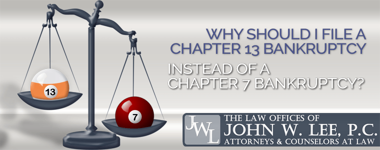 Why File a Chapter 13 Bankruptcy?